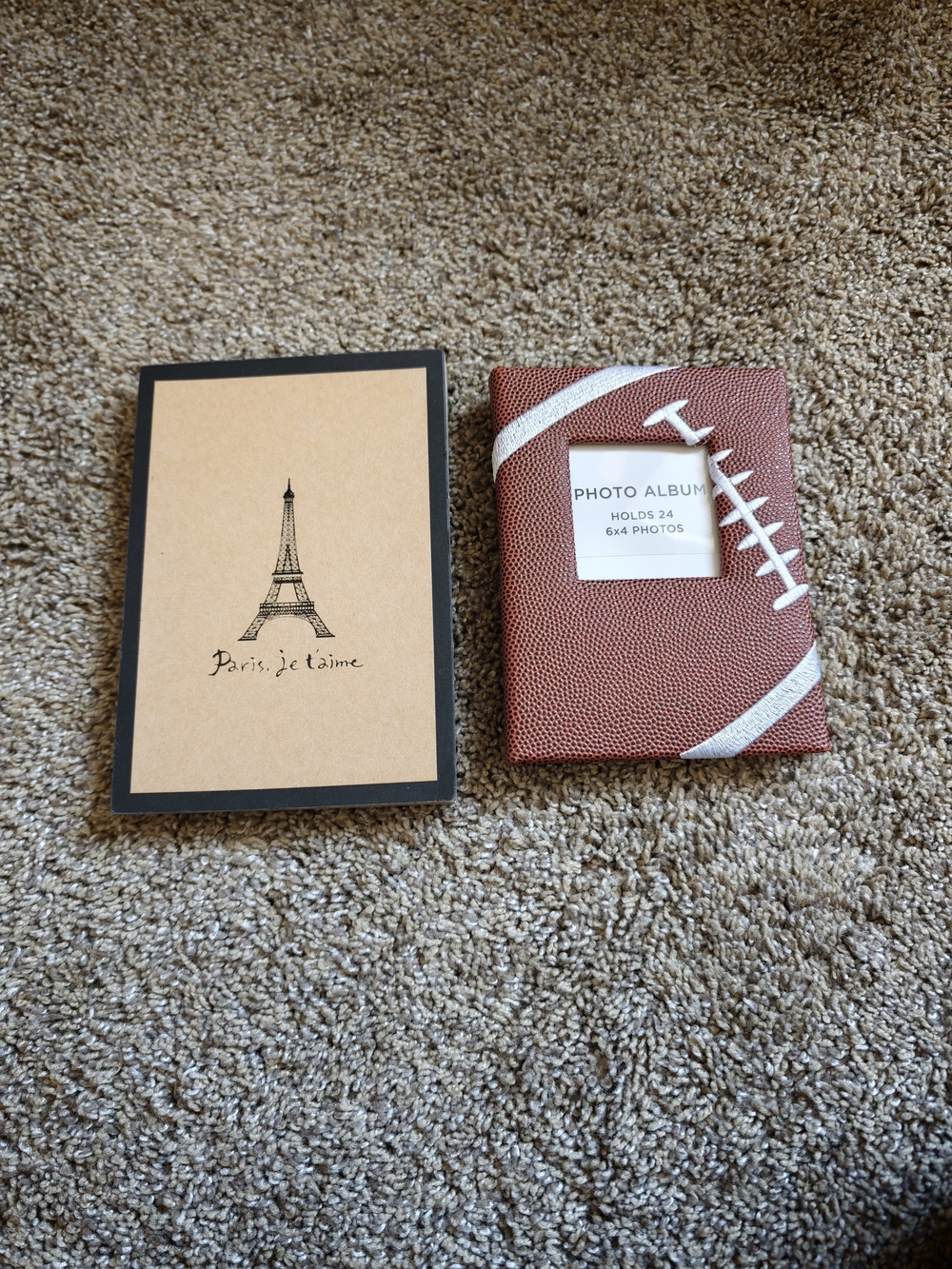 Photo Album Cover - Football Design Brown -